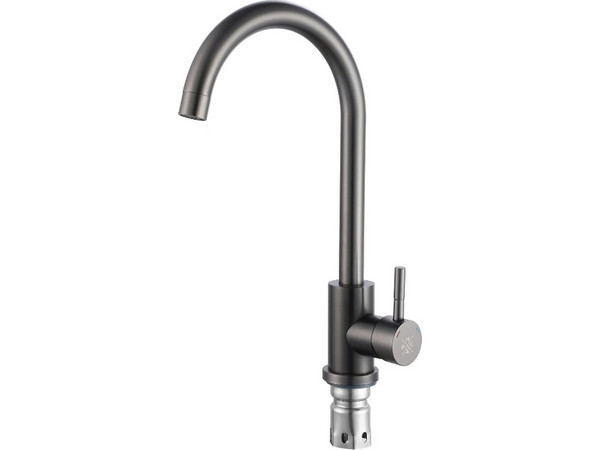 Смеситель Handmade SUS124PVD-017F, графит