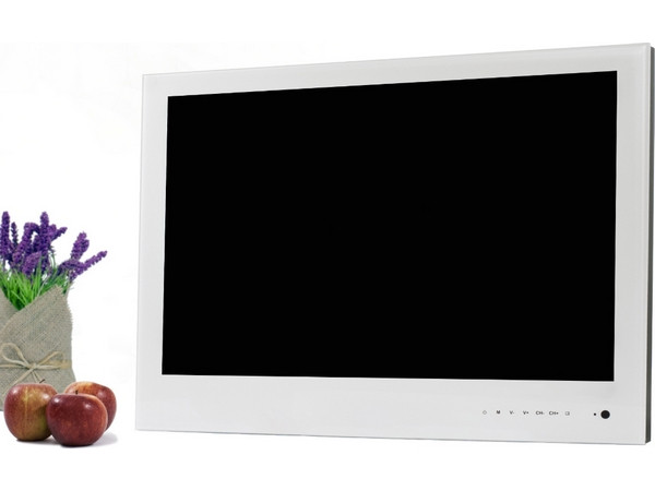 Встраиваемый телевизор для кухни Avel AVS240WSWF (белая рамка)