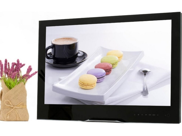 Встраиваемый телевизор для кухни Avel AVS240WSBF (черная рамка)